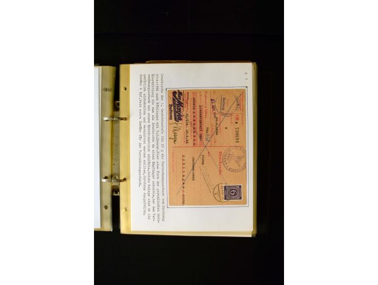 1946/1948, interessante Sammlung mit fast 250 Briefen, Karten und Ganzsachen, dabei einige Februar-Verwendungen mit besseren,