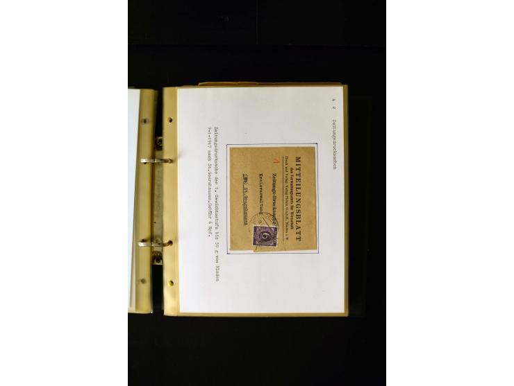 1946/1948, interessante Sammlung mit fast 250 Briefen, Karten und Ganzsachen, dabei einige Februar-Verwendungen mit besseren,