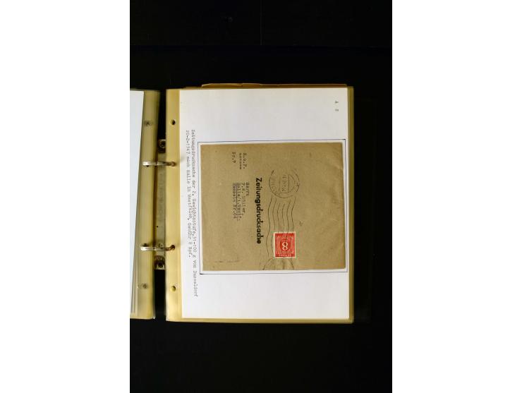 1946/1948, interessante Sammlung mit fast 250 Briefen, Karten und Ganzsachen, dabei einige Februar-Verwendungen mit besseren,