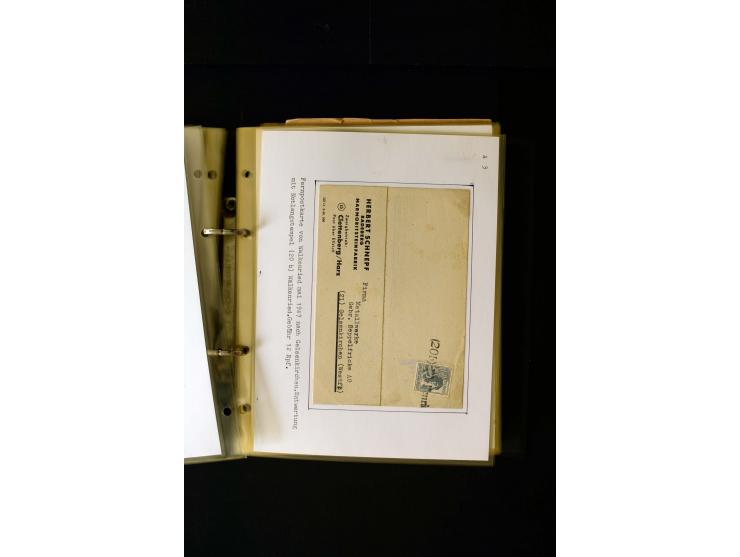 1946/1948, interessante Sammlung mit fast 250 Briefen, Karten und Ganzsachen, dabei einige Februar-Verwendungen mit besseren,
