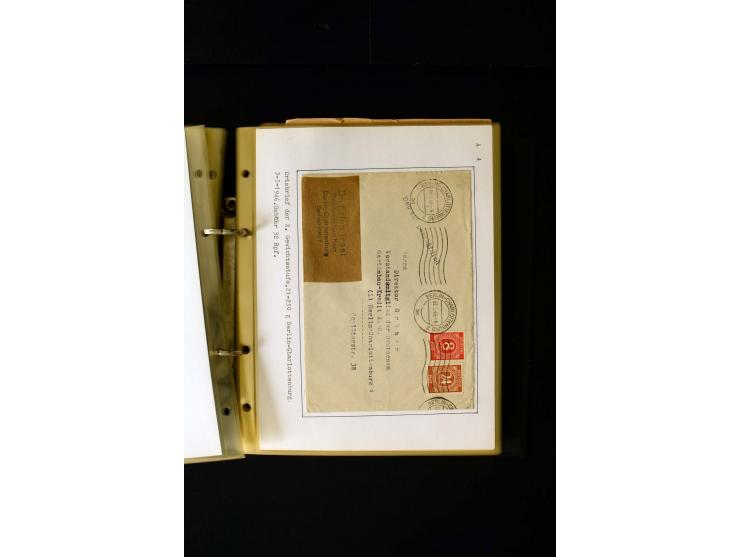1946/1948, interessante Sammlung mit fast 250 Briefen, Karten und Ganzsachen, dabei einige Februar-Verwendungen mit besseren,