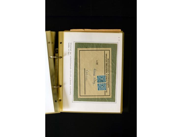 1946/1948, interessante Sammlung mit fast 250 Briefen, Karten und Ganzsachen, dabei einige Februar-Verwendungen mit besseren,