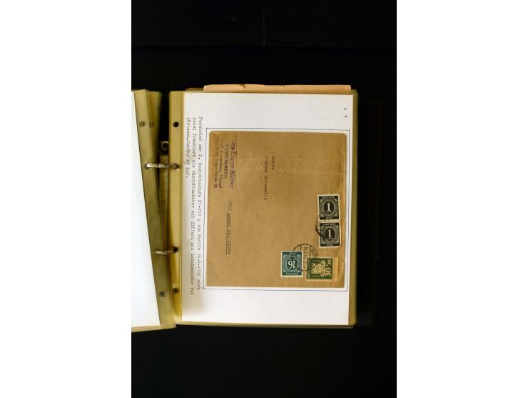 1946/1948, interessante Sammlung mit fast 250 Briefen, Karten und Ganzsachen, dabei einige Februar-Verwendungen mit besseren,