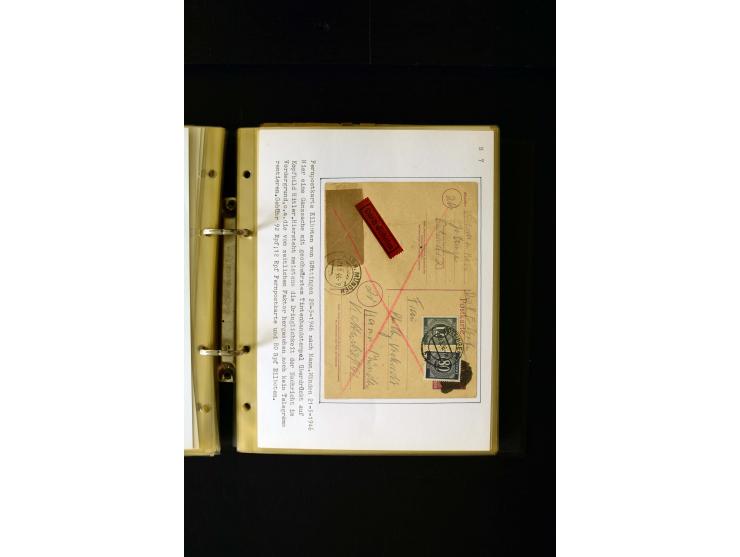 1946/1948, interessante Sammlung mit fast 250 Briefen, Karten und Ganzsachen, dabei einige Februar-Verwendungen mit besseren,