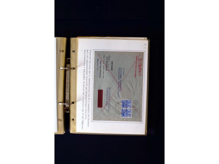 1946/1948, interessante Sammlung mit fast 250 Briefen, Karten und Ganzsachen, dabei einige Februar-Verwendungen mit besseren,