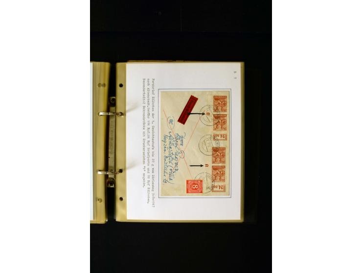 1946/1948, interessante Sammlung mit fast 250 Briefen, Karten und Ganzsachen, dabei einige Februar-Verwendungen mit besseren,