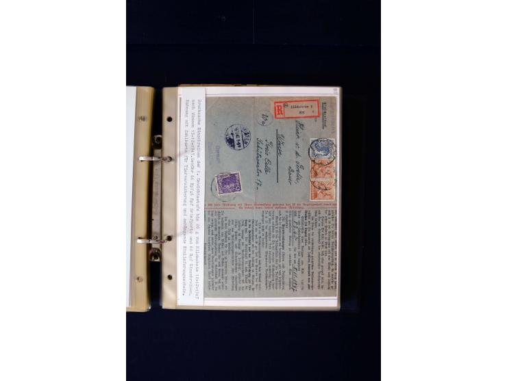 1946/1948, interessante Sammlung mit fast 250 Briefen, Karten und Ganzsachen, dabei einige Februar-Verwendungen mit besseren,