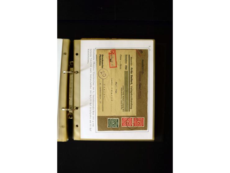 1946/1948, interessante Sammlung mit fast 250 Briefen, Karten und Ganzsachen, dabei einige Februar-Verwendungen mit besseren,