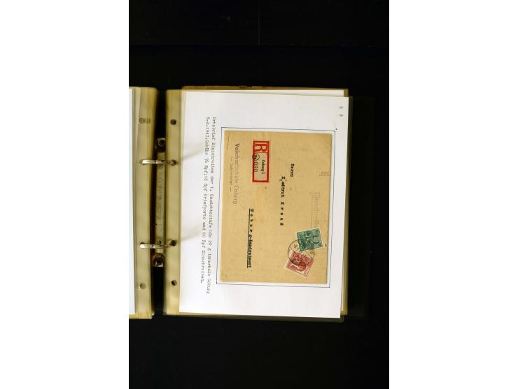 1946/1948, interessante Sammlung mit fast 250 Briefen, Karten und Ganzsachen, dabei einige Februar-Verwendungen mit besseren,