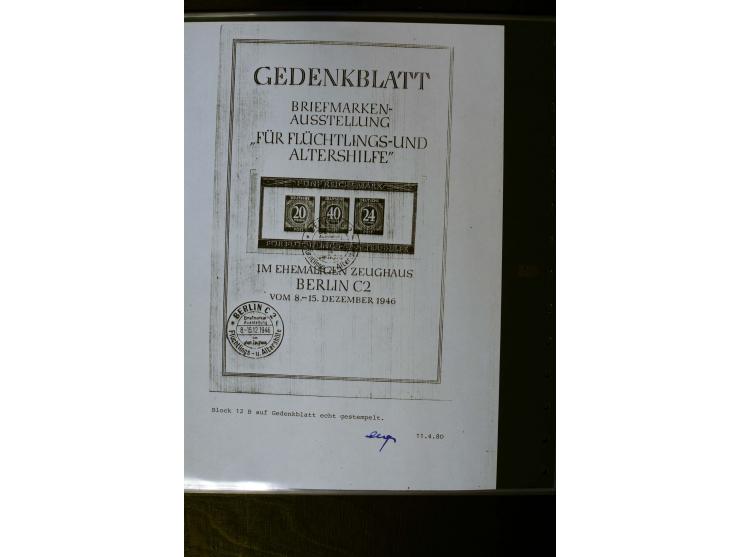 1946, Zeughaus-Blockpaar, 18 Paare, je gestempelt bzw. auf Brief/Karte, dazu einige weitere nicht prüfbare gestempelte Blocks