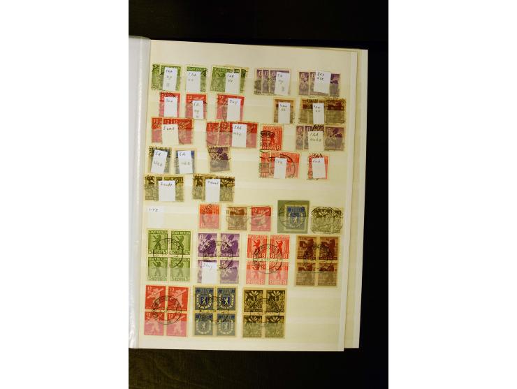 1945/49, gestempelte Sammlung mit u.a. Mi.-Nr. 3-7, 8y, 10y, 14y, 20b, 24c, 26b, 28b, 35xb, 36xc, 36ydd, 36yf, 36zb, 36zf, 37