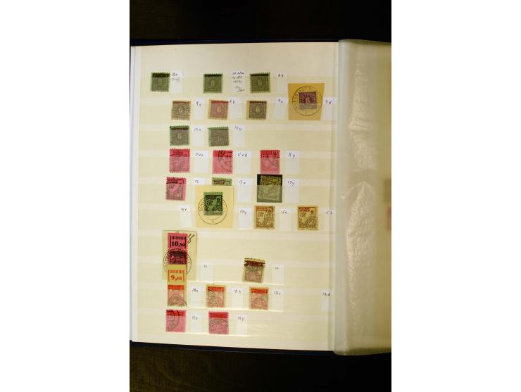 1945/49, gestempelte Sammlung mit u.a. Mi.-Nr. 3-7, 8y, 10y, 14y, 20b, 24c, 26b, 28b, 35xb, 36xc, 36ydd, 36yf, 36zb, 36zf, 37