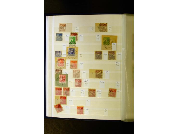 1945/49, gestempelte Sammlung mit u.a. Mi.-Nr. 3-7, 8y, 10y, 14y, 20b, 24c, 26b, 28b, 35xb, 36xc, 36ydd, 36yf, 36zb, 36zf, 37