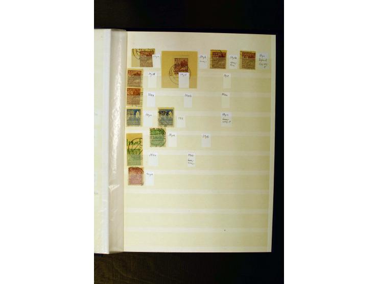 1945/49, gestempelte Sammlung mit u.a. Mi.-Nr. 3-7, 8y, 10y, 14y, 20b, 24c, 26b, 28b, 35xb, 36xc, 36ydd, 36yf, 36zb, 36zf, 37