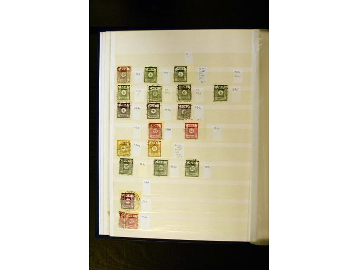 1945/49, gestempelte Sammlung mit u.a. Mi.-Nr. 3-7, 8y, 10y, 14y, 20b, 24c, 26b, 28b, 35xb, 36xc, 36ydd, 36yf, 36zb, 36zf, 37