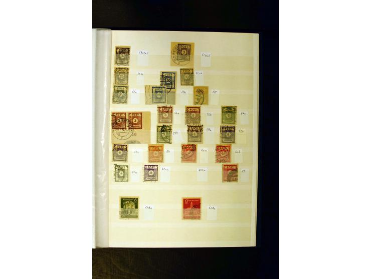 1945/49, gestempelte Sammlung mit u.a. Mi.-Nr. 3-7, 8y, 10y, 14y, 20b, 24c, 26b, 28b, 35xb, 36xc, 36ydd, 36yf, 36zb, 36zf, 37