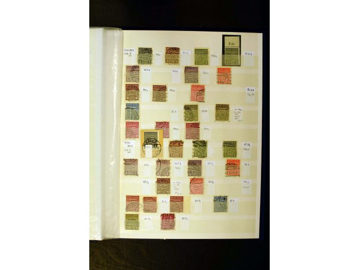 1945/49, gestempelte Sammlung mit u.a. Mi.-Nr. 3-7, 8y, 10y, 14y, 20b, 24c, 26b, 28b, 35xb, 36xc, 36ydd, 36yf, 36zb, 36zf, 37