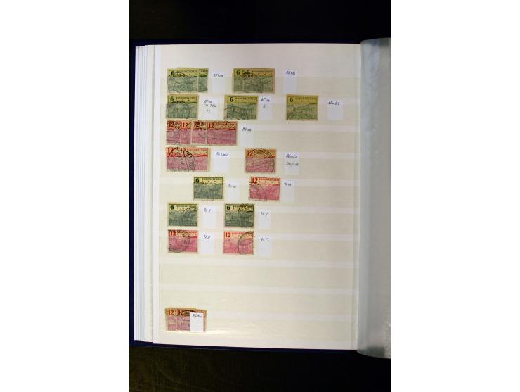 1945/49, gestempelte Sammlung mit u.a. Mi.-Nr. 3-7, 8y, 10y, 14y, 20b, 24c, 26b, 28b, 35xb, 36xc, 36ydd, 36yf, 36zb, 36zf, 37