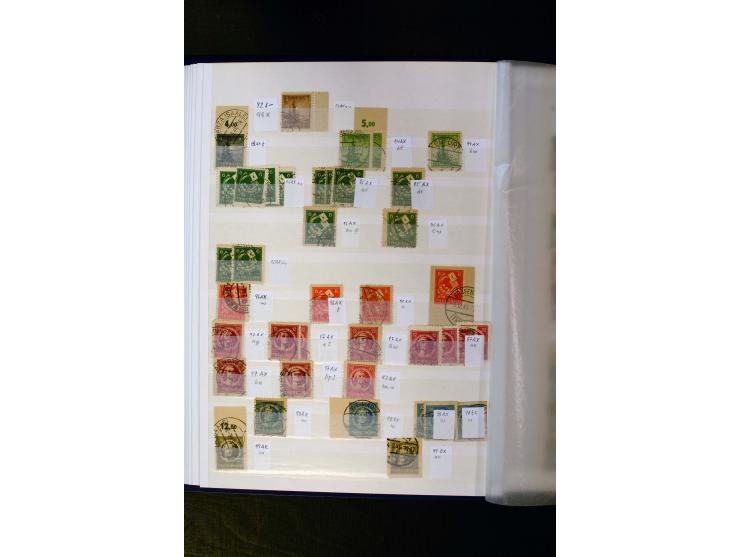 1945/49, gestempelte Sammlung mit u.a. Mi.-Nr. 3-7, 8y, 10y, 14y, 20b, 24c, 26b, 28b, 35xb, 36xc, 36ydd, 36yf, 36zb, 36zf, 37