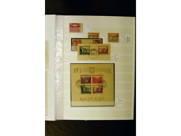 1945/49, gestempelte Sammlung mit u.a. Mi.-Nr. 3-7, 8y, 10y, 14y, 20b, 24c, 26b, 28b, 35xb, 36xc, 36ydd, 36yf, 36zb, 36zf, 37
