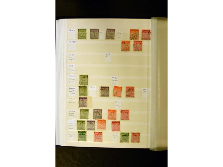 1945/49, gestempelte Sammlung mit u.a. Mi.-Nr. 3-7, 8y, 10y, 14y, 20b, 24c, 26b, 28b, 35xb, 36xc, 36ydd, 36yf, 36zb, 36zf, 37