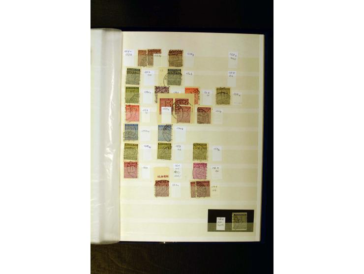 1945/49, gestempelte Sammlung mit u.a. Mi.-Nr. 3-7, 8y, 10y, 14y, 20b, 24c, 26b, 28b, 35xb, 36xc, 36ydd, 36yf, 36zb, 36zf, 37