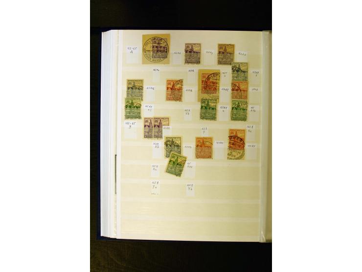 1945/49, gestempelte Sammlung mit u.a. Mi.-Nr. 3-7, 8y, 10y, 14y, 20b, 24c, 26b, 28b, 35xb, 36xc, 36ydd, 36yf, 36zb, 36zf, 37
