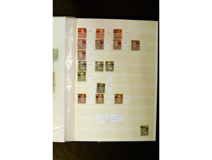 1945/49, gestempelte Sammlung mit u.a. Mi.-Nr. 3-7, 8y, 10y, 14y, 20b, 24c, 26b, 28b, 35xb, 36xc, 36ydd, 36yf, 36zb, 36zf, 37