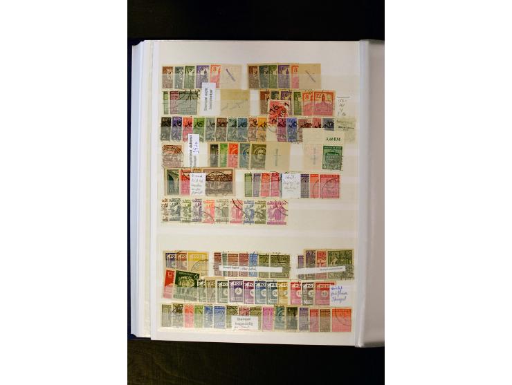 1945/49, gestempelte Sammlung mit u.a. Mi.-Nr. 3-7, 8y, 10y, 14y, 20b, 24c, 26b, 28b, 35xb, 36xc, 36ydd, 36yf, 36zb, 36zf, 37
