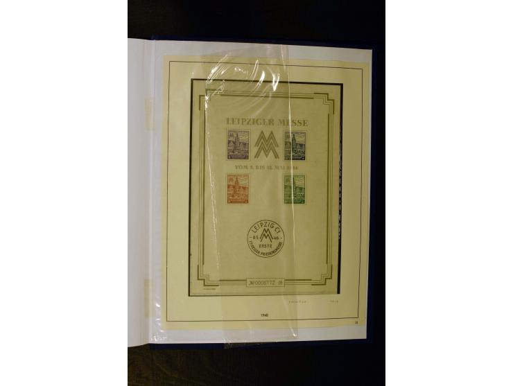 1945/49, gestempelte Sammlung mit u.a. Mi.-Nr. 3-7, 8y, 10y, 14y, 20b, 24c, 26b, 28b, 35xb, 36xc, 36ydd, 36yf, 36zb, 36zf, 37