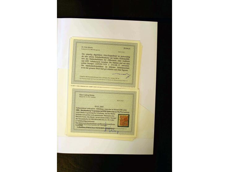 1945/49, gestempelte Sammlung mit u.a. Mi.-Nr. 3-7, 8y, 10y, 14y, 20b, 24c, 26b, 28b, 35xb, 36xc, 36ydd, 36yf, 36zb, 36zf, 37