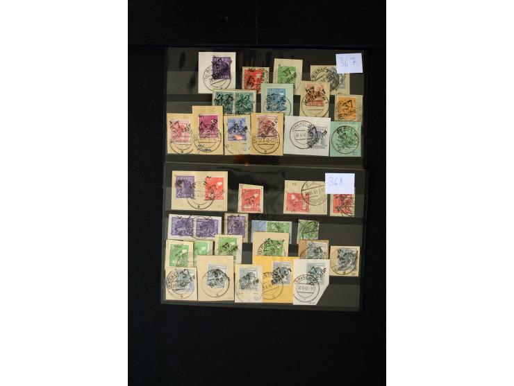 BEZIRK 3-41, hochinteressante Sammlung mit über 600 Marken/Briefstücke und Einheiten dazu über 20 Briefe und Karten, dabei u.