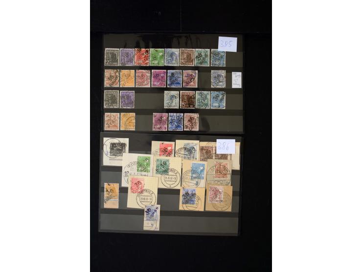 BEZIRK 3-41, hochinteressante Sammlung mit über 600 Marken/Briefstücke und Einheiten dazu über 20 Briefe und Karten, dabei u.