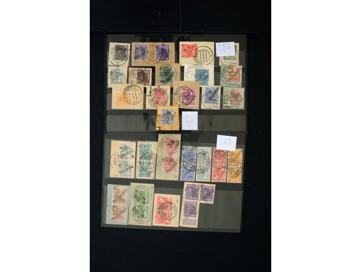BEZIRK 3-41, hochinteressante Sammlung mit über 600 Marken/Briefstücke und Einheiten dazu über 20 Briefe und Karten, dabei u.
