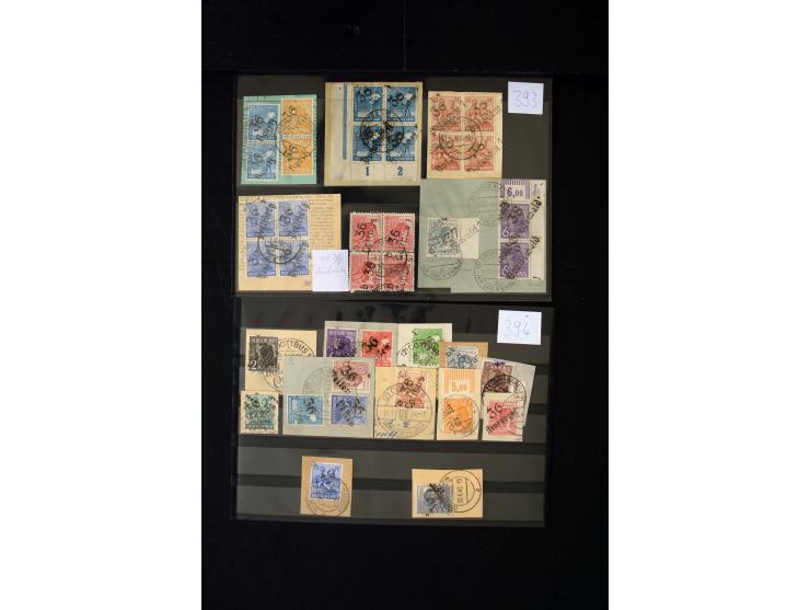 BEZIRK 3-41, hochinteressante Sammlung mit über 600 Marken/Briefstücke und Einheiten dazu über 20 Briefe und Karten, dabei u.