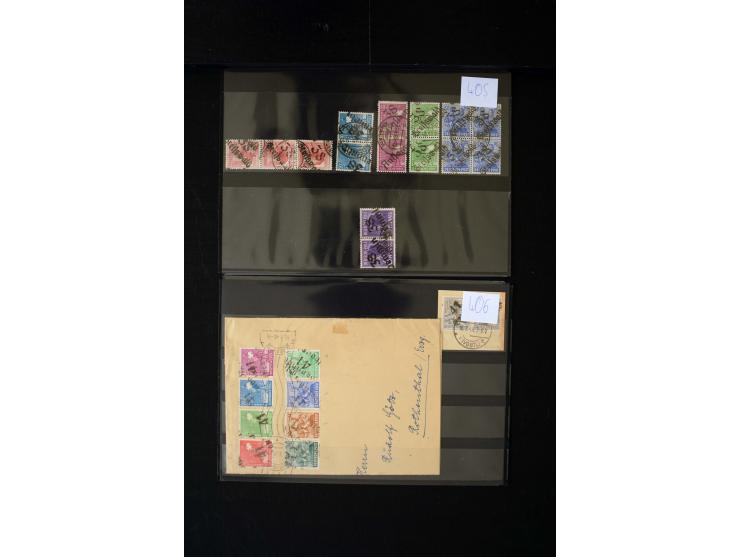 BEZIRK 3-41, hochinteressante Sammlung mit über 600 Marken/Briefstücke und Einheiten dazu über 20 Briefe und Karten, dabei u.