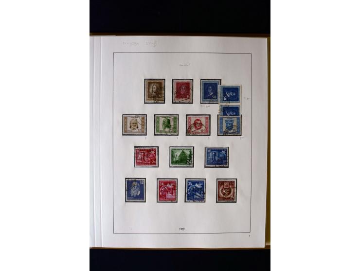 1949/66, gestempelte, teils spezialisierte Sammlung mit u.a. Mi.-Nr. 252II, 333raYI, 334zaXI (2), 339xbXI, 341raXI (2), 341rb