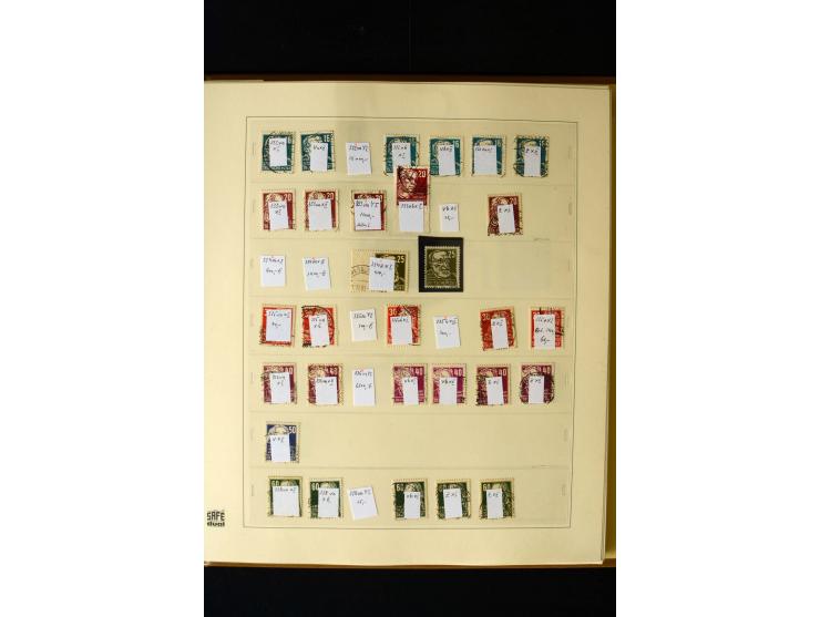 1949/66, gestempelte, teils spezialisierte Sammlung mit u.a. Mi.-Nr. 252II, 333raYI, 334zaXI (2), 339xbXI, 341raXI (2), 341rb