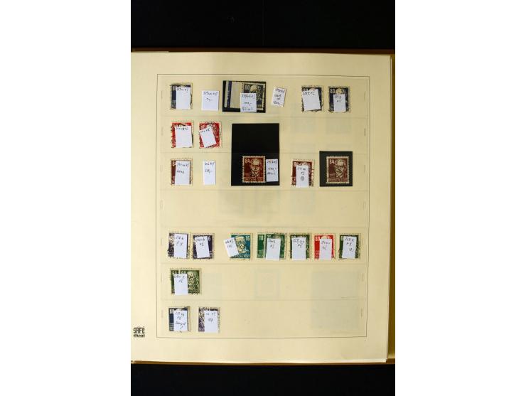 1949/66, gestempelte, teils spezialisierte Sammlung mit u.a. Mi.-Nr. 252II, 333raYI, 334zaXI (2), 339xbXI, 341raXI (2), 341rb