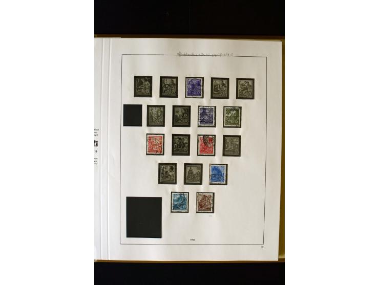 1949/66, gestempelte, teils spezialisierte Sammlung mit u.a. Mi.-Nr. 252II, 333raYI, 334zaXI (2), 339xbXI, 341raXI (2), 341rb