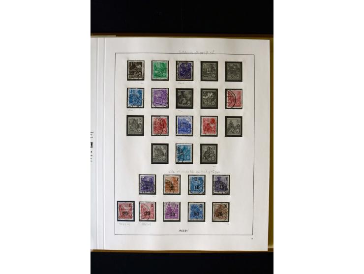 1949/66, gestempelte, teils spezialisierte Sammlung mit u.a. Mi.-Nr. 252II, 333raYI, 334zaXI (2), 339xbXI, 341raXI (2), 341rb