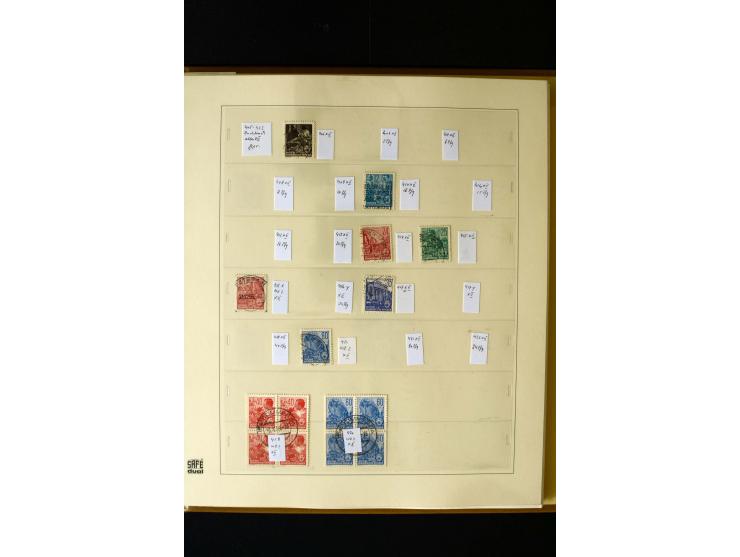 1949/66, gestempelte, teils spezialisierte Sammlung mit u.a. Mi.-Nr. 252II, 333raYI, 334zaXI (2), 339xbXI, 341raXI (2), 341rb