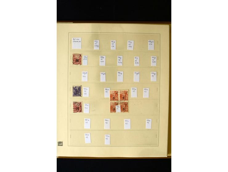 1949/66, gestempelte, teils spezialisierte Sammlung mit u.a. Mi.-Nr. 252II, 333raYI, 334zaXI (2), 339xbXI, 341raXI (2), 341rb