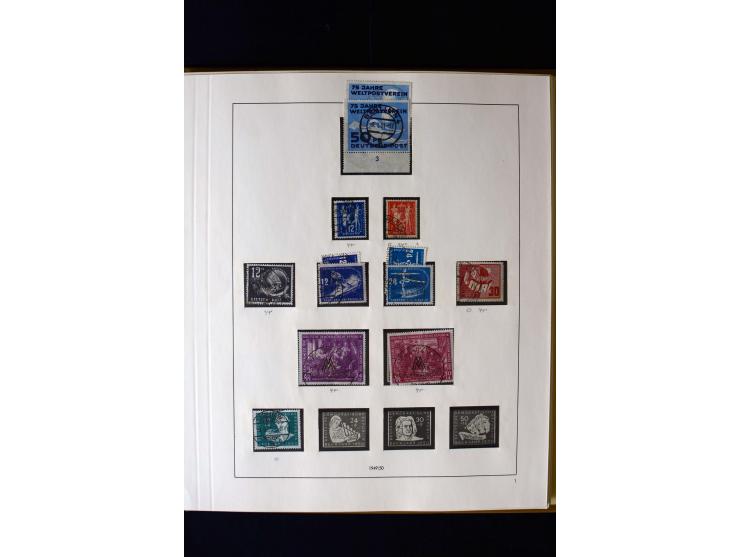 1949/66, gestempelte, teils spezialisierte Sammlung mit u.a. Mi.-Nr. 252II, 333raYI, 334zaXI (2), 339xbXI, 341raXI (2), 341rb