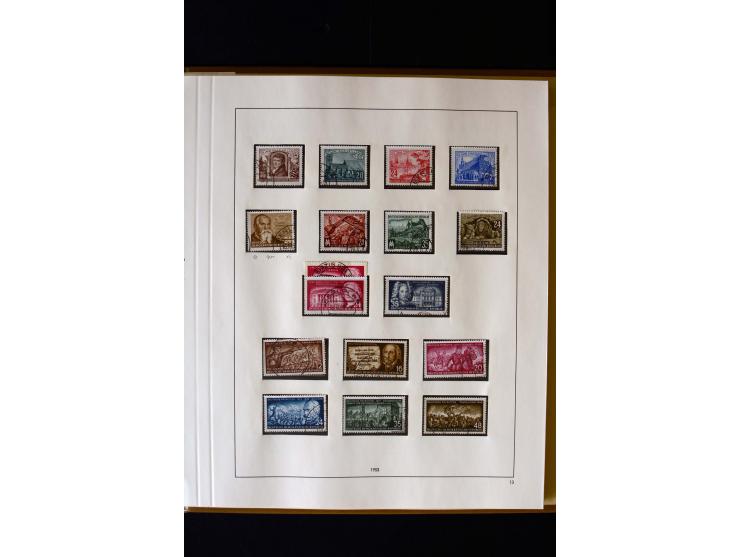 1949/66, gestempelte, teils spezialisierte Sammlung mit u.a. Mi.-Nr. 252II, 333raYI, 334zaXI (2), 339xbXI, 341raXI (2), 341rb