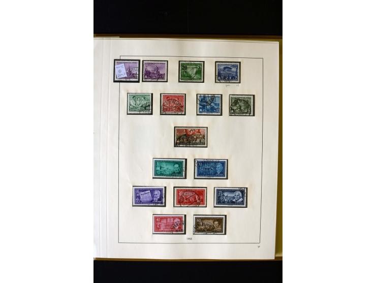 1949/66, gestempelte, teils spezialisierte Sammlung mit u.a. Mi.-Nr. 252II, 333raYI, 334zaXI (2), 339xbXI, 341raXI (2), 341rb
