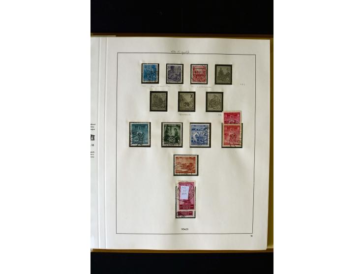 1949/66, gestempelte, teils spezialisierte Sammlung mit u.a. Mi.-Nr. 252II, 333raYI, 334zaXI (2), 339xbXI, 341raXI (2), 341rb