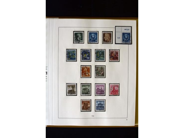 1949/66, gestempelte, teils spezialisierte Sammlung mit u.a. Mi.-Nr. 252II, 333raYI, 334zaXI (2), 339xbXI, 341raXI (2), 341rb