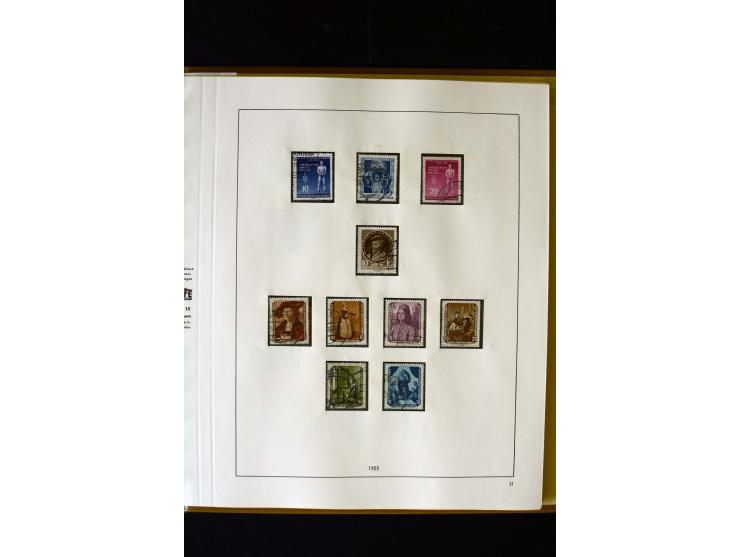 1949/66, gestempelte, teils spezialisierte Sammlung mit u.a. Mi.-Nr. 252II, 333raYI, 334zaXI (2), 339xbXI, 341raXI (2), 341rb