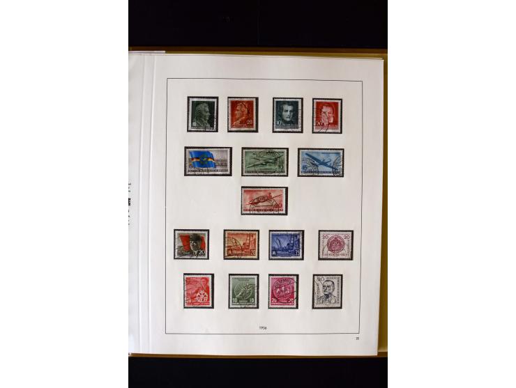 1949/66, gestempelte, teils spezialisierte Sammlung mit u.a. Mi.-Nr. 252II, 333raYI, 334zaXI (2), 339xbXI, 341raXI (2), 341rb